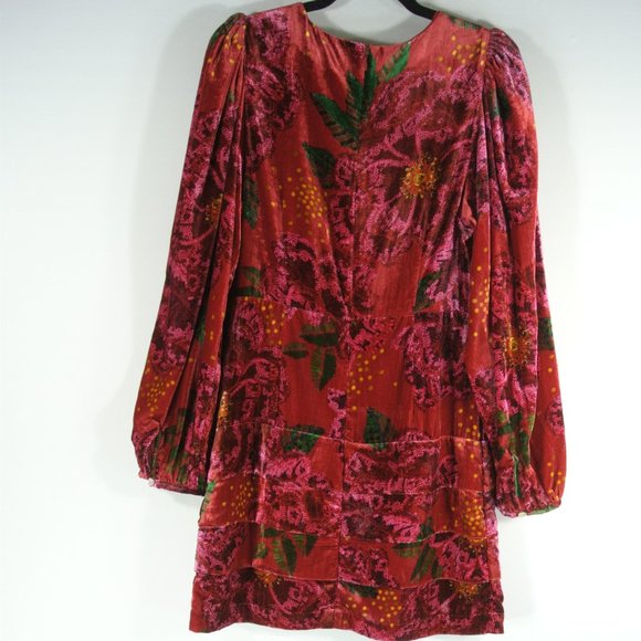 FARM Rio Red Floral Mini Dress - Picture 9 of 11